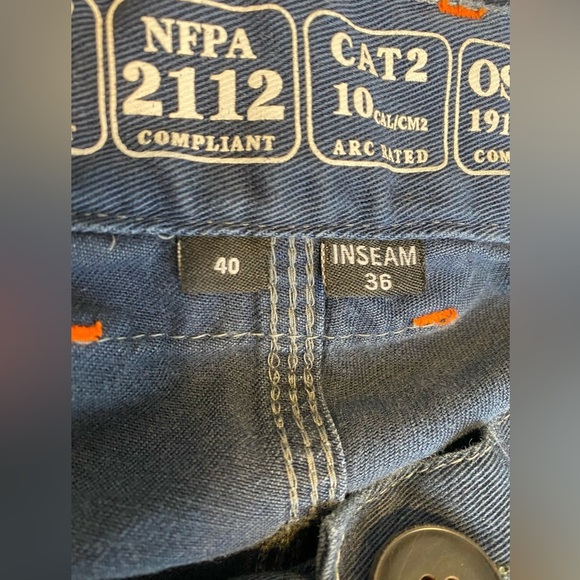 Kontra CAT 2- Fire Retardant Men's Blue Cargo Pants Bundle of 2 pairs - Picture 11 of 14